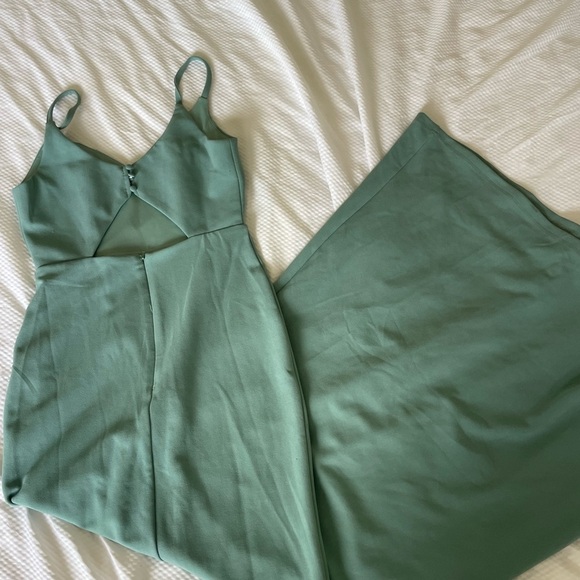 Lulus Moments of Bliss in Seafoam green maxi dress - Picture 9 of 15